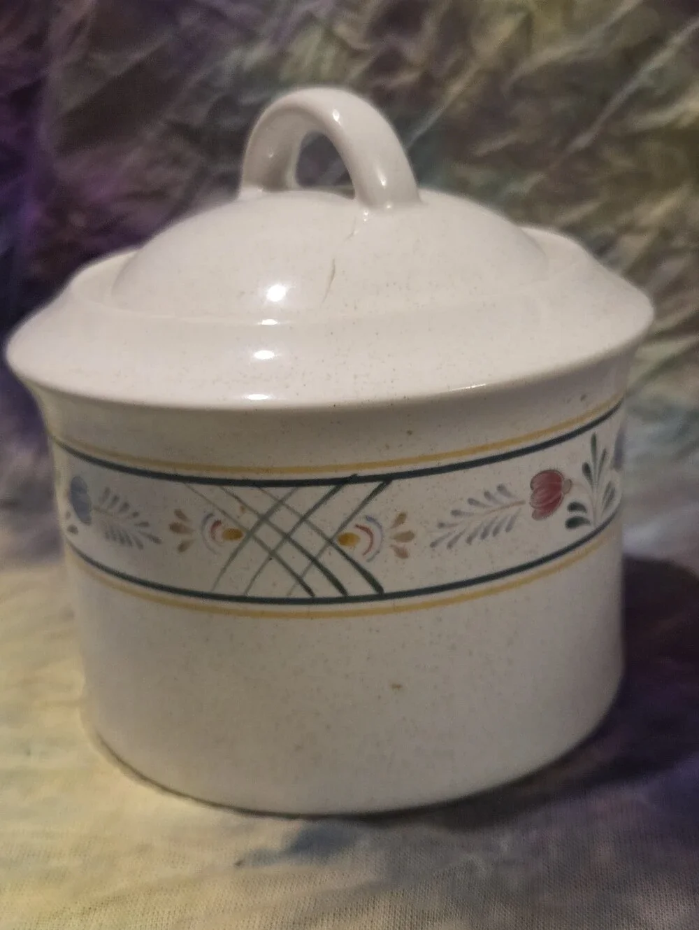Small Made In Japan By Savoir Vivre Dish With Lid Oven To Table Cracked Lid